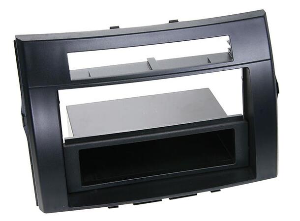 Radioramme Toyota Corolla Verso (E12) sort, 1 DIN m/lomme, (2 DIN) 
